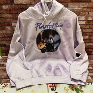 Purple Rain Prince tie dye Mens Hoodie XL